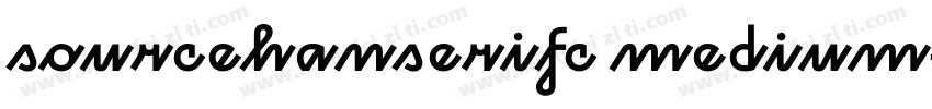 sourcehanserifc medium字体转换